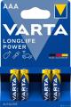 Bateria LR03 Varta Longlife Power 1.5V MN2400 AAA B4