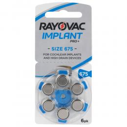 Bateria 675 Rayovac Implant Pro+ 1.45V 11.6x5.4mm