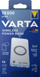 Powerbank Varta Wireless 10000mAh baltas