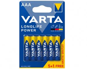 BateriJa LR03 Varta Longlife Power 1.5V AAA MN2400 B5+1