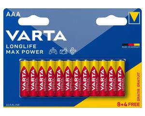 Baterija LR03 Varta Longlife Max Power 1.5V AAA B8+4