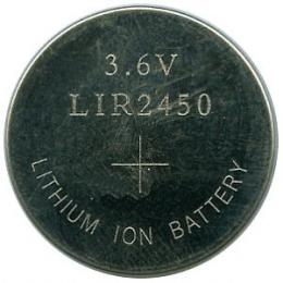 LIR2450 120mAh 0.4Wh Li-Ion 3.6V