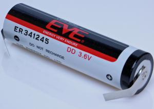 Baterija ER341245 EVE 3.6V DD SL-2790 su kontaktais